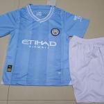 Premium Kids Soccer Jerseys Custom Name Football Blue Jersey for sale