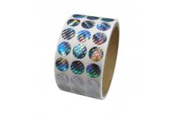 China 2 * 3cm 2D 3D Moving Grating Security Hologram Stickers supplier