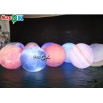 LED Huge Hanging Inflatable Lighting Decoration Eight Planets PVC Material for sale