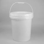 Transparent Small Plastic Round Custom Printed Bucket With Lid for sale