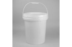 China Transparent Small Plastic Round Custom Printed Bucket With Lid supplier