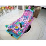 Squid Park Bouncy Inflatable Castles Indoor Playground Pink For Children for sale