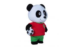 China Adorable Animated Plush Christmas Toys Panda Shape PP Cotton Filling supplier