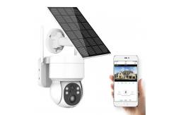 China CMOS Durable Solar Powered 4G Camera , 4MP Home Security Camera With Solar Panel supplier
