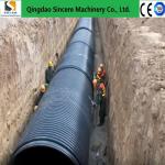 Pipes Continuous Spiral Pipe Production Line with PLC Control and 200-1000kg/h Extruder Output for sale