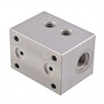 Aluminum Hydraulic Manifold Threaded Cartridge Valve Manifold CNC Machining Services