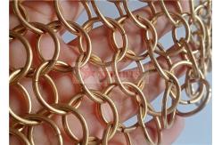 China Design And Manufacture Metal Mesh Curtain With Stainless Steel Rings supplier