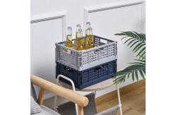 China Odorless Collapsible Plastic Container , Reusable Plastic Stacking Baskets supplier
