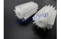 China Cigarette Machine White Soft Nylon Plastic Short Brushes supplier