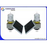 SUS304 Stainless Steel Body 32.5cd Flashing LED Solar Powered Aviation Lights for sale