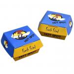 Eco-friendly custom printing size disposable fast food packaging hamburger box for sale