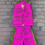 Streetwear Mens Cargo Shorts Set Vest And Shorts for sale
