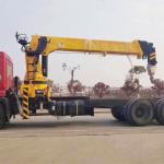 CAMC Engine Small Telescopic Truck Mounted Crane With Bearing Support for sale