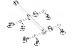 China Customized Transfer End Effector With Grippers Aluminum / Steel Material supplier