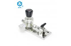 China 1.6Mpa Pressure Reducing Regulators Single Gauge With Panel Ball Valve supplier