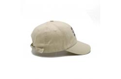China 6 Panels Curve Brim Plain Dad Cap 100% Cotton Unstructured Baseball Caps supplier