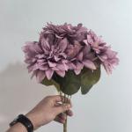 Dahlia silk flower shooting props, wedding hall table decoration for sale