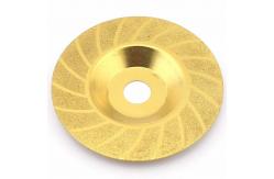 China Titanium 4 Grinding Discs Diamond Cup Wheel Convex Threading Angle Grinder supplier