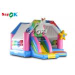 Outdoor Kids PVC Rainbow Unicorn Inflatable Bouncy Castle for sale
