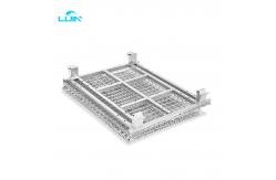 China Heavy Duty Industrial Stackable Wire Mesh Pallet Cage Foldable Steel Mesh Box supplier