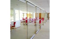 China Movable Partition Walls Folding Glass Frameless Aluminium Glass Partition supplier