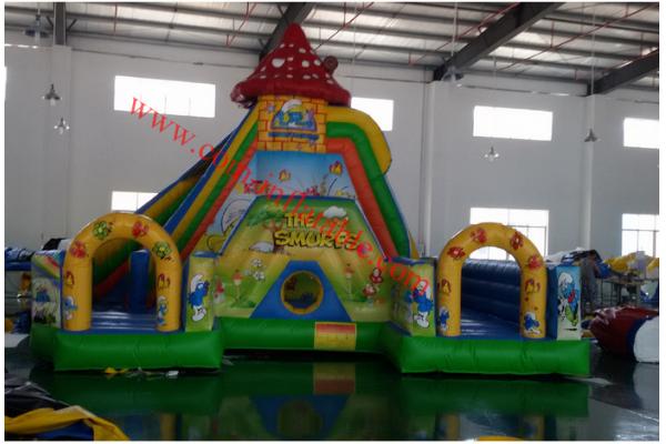 the smurps inflatable amusment park inflatable fun city inflatable playground bouncer
