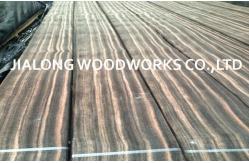 China Black Quarter Cut Sliced Veneer Macassar Ebony Veneer For Furniture supplier