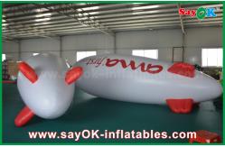 China 5m Floating Advertising Inflatable Balloon Helium Airplane Zeppelin For Promotion supplier
