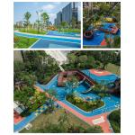 Safe EPDM Rubber Flooring Athletic Playground UV Resistant High Flexibility for sale