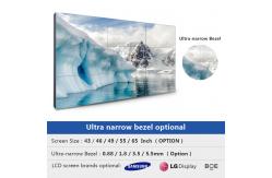 China 55inch 3x3 Seamless Monitor Wall  Mount Bracket LCD Splicing Screen Video Wall supplier