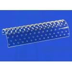 High Purity Mose 6.5 Half Cylinder Glass Laser Drilling Clear Quartz Glassware Od 3mm for sale