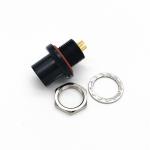 Fischer Printed Circuit PCB Mounted Connector 5pin Black Plated