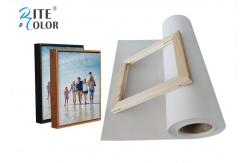 China Inkjet Digital Printing Polyester Canvas Rolls , Wide Format Canvas Digital Print Fabric supplier