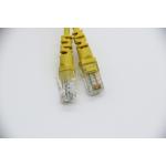 Yellow Cat5E Ethernet Patch Cable UTP 24AWG CCA High Speed Transmission Cable