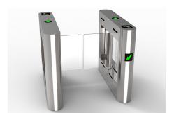 China 350mm Width 5 Million SS304 MCBF Glass Wing Barrier Gate supplier