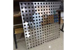 China 304 Stainless Steel Ceiling Panel Mirror Finished Concealed Perforated Ceiling Tile supplier