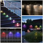 Solar Powered Garden Light For Patio Stairs Outdoor Yard Pathway Lamp Solar Wall Fence Light for sale