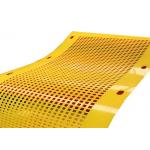 3mm Aperture hole type Flip Flop polyurethane screen Mesh with red color for sale