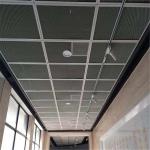 800x800 Mesh Ceiling Panel Aluminum Hook On 20x40mm Wire Mesh Ceiling Tiles for sale