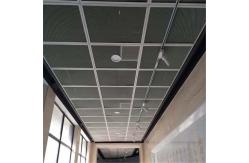 China 800x800 Mesh Ceiling Panel Aluminum Hook On 20x40mm Wire Mesh Ceiling Tiles supplier