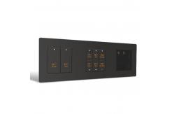 China UK Square Box Modbus Wall Switch , Rs485 Switch Plastic Push Button supplier