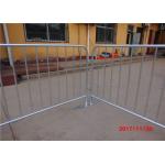 Hot Dip Galvanized Temporary Mesh Fencing Crowd Control Barrier Barrier Stand