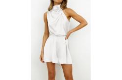 China Summer Women Sleeveless One Piece Jumpsuit Temperament High-Neck Jumpsuits Playsuits supplier