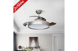 China Modern 35W LED Retractable Ceiling Fan Light Dimmable ABS Blades supplier