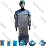 Knitted Reinforced 45g Sterile Surgical Gowns For Patients for sale