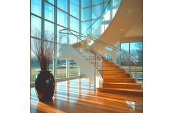 China Polished Crystal and Stainless Steel Handrails with 8-12mm Glass Support supplier