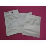 White Silvery 3 Side Custom Printed Aluminum Foil Cooking Bag with Zipper