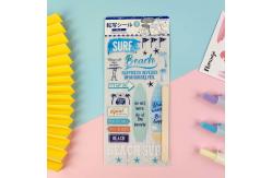 China Wiping Custom Transfer Stickers Vinyl  UV Offset Printing DIY Manual Account supplier