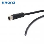 Female M8 Connector 3 Pin With Shielded Cable for sale