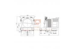 China 2000kg High Speed Passenger Elevator Lift Traction Machine Motor supplier